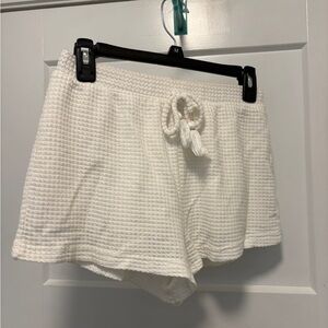 Surf Gypsy White Waffle Knit Shorts